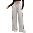 thumbnail image 2 of CAIXIA Women's Leopard Wide Leg Pants Casual High Waisted Palazzo Trousers with Pockets Spring 2026, 2 of 6