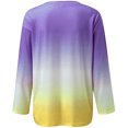 thumbnail image 5 of Camiseta de manga larga con cuello redondo para mujer a la moda, blusa suelta con estampado de verano Fridja ghj987+4819, 5 of 5