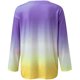 thumbnail image 5 of Camiseta de manga larga con cuello redondo para mujer a la moda, blusa suelta con estampado de verano Fridja  ghj987+4820, 5 of 5