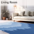 thumbnail image 2 of ODIKA 2'x3' Machine Washable Non-Slip Area Rug, Mystical Fog Mountain Valley Enchanted Misty Landscape Journey High Traffic Rug with Pad, Blue, 572557, 2 of 8