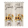 thumbnail image 2 of nqOlkjepod Outdoor Curtains for Patio Waterproof, Retro Sunflowers Outdoor Privacy Panels Grommet, Country Summer Spring Botanical Floral Blackout Outside Curtains for Porch 54"x108", 2 Panels, 2 of 8