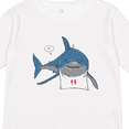 thumbnail image 4 of Inktastic Shark Dinner Boys or Girls Long Sleeve Toddler T-Shirt, 4 of 5