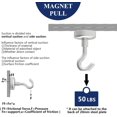thumbnail image 3 of Paquete de 6, ganchos magnéticos para refrigerador, accesorios para cruceros, súper imanes de 50 libras con tierras raras de neodimio para colgar, 3 of 5