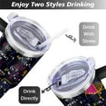 thumbnail image 5 of 40oz Math Equations Scientific Formulas Stainless Steel Flip Straw Tumbler Spill Proof Travel Cup Double Wall Vacuum Insulated Coffee Mug with Handle, 5 of 6