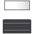 thumbnail image 2 of vidaXL 2 Piece Bathroom Furniture Set Grey Engineered Wood, 2 of 5