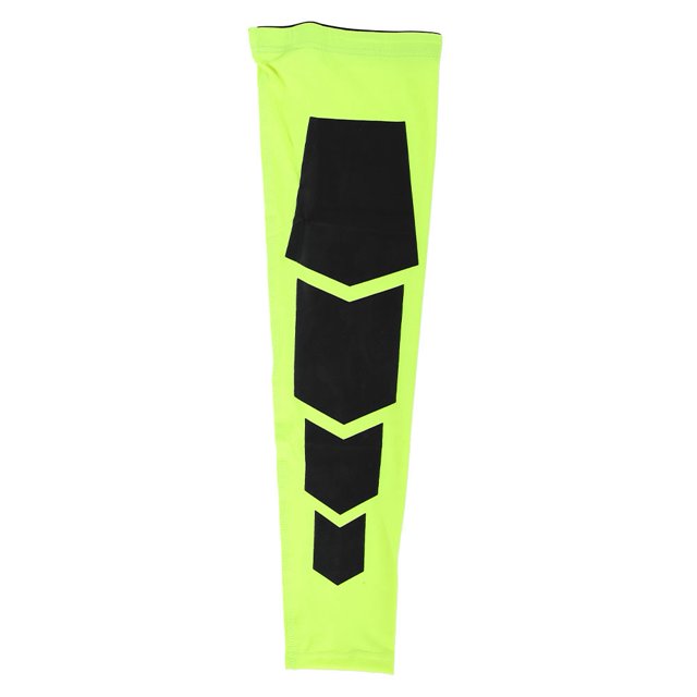 Baloncesto Caminar Fitness Pantorrilla Proteger Soporte Pierna Manga Extendida (Verde Fluorescente, L)