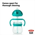 thumbnail image 5 of OXO Tot Transitions Straw Cup With Removable Handles 6 Oz - 2 Pack - Teal, 5 of 6