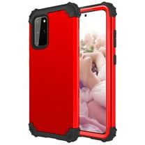 Galaxy S20 Case, S20 Plus Case, Allytech Dual Layers Hybrid Corner Protective Shockproof Anti-Scratch Wireless Charging Support Defender Bumper Back Cover Case for Samsung Galaxy S20 6.7",Red