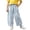 Blue, variant on VBEWZET Kids Wide Leg Casual Pants, Elastic Waist Loose Fit Trousers with Pockets, Lightweight Air-Condition Pants for Boys & Girls Black 2-3 Years
