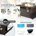 thumbnail image 5 of RADIATA 9 Pcs Patio Sofa with Fire Pit Table Wicker Set Espresso/Black, 5 of 12