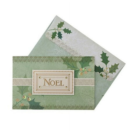 DaySpring Green Noel Christmas Card