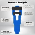 thumbnail image 4 of Mortise Slot Tool, Door Latch Installer With Adjustable Blade, for Lock Installation, Blue, 4 of 6