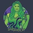 thumbnail image 2 of Junior's She-Hulk: Attorney at Law Green Hero Smile  Racerback Tank Top Indigo Large, 2 of 4