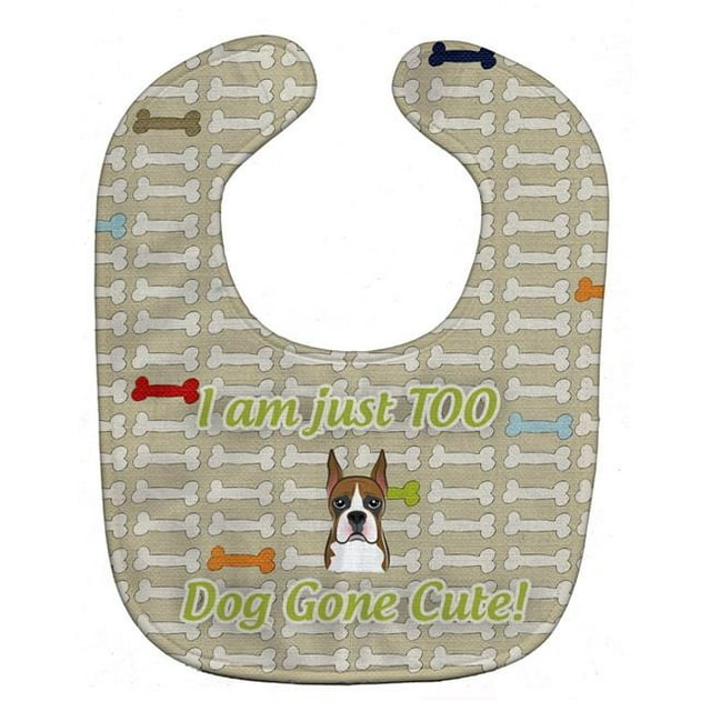 Carolines Treasures BB5792BIB Too Cute Boxer Baby Bib