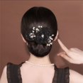 thumbnail image 6 of Exquisite Fashion Cloth Non-slip Flexible Hair Styling Tool Twist Hairstyle Bun Hair Bun Maker Lazy Hair Curler Flower Hair Clip GREY, 6 of 8