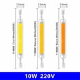 thumbnail image 2 of Leodye 1PCS 10W Dimmable LED R7s Bulb - 78mm/118mm Glass Tube COB Ceramics, Super Bright -4.65in, 2 of 2