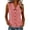 Red, variant on GigrtiJin Tank Tops for Womens Trendy Plaid Button Down Shirts Solid Color Casual Going Out Sleeveless Collared Tank Tops