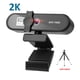thumbnail image 4 of Computadora WebCam Auto-enfoque automático HD USB En línea Cámara de PC ajustable con micrófono de reemplazo con cable de reemplazo web Camcorder negro 2k Speravity EL005962-02B, 4 of 7