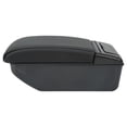thumbnail image 1 of Center Console Storage Box, Heat Resistant High Strength Arm Rest Double Layer Box Simple Design  For Car, 1 of 8