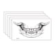 thumbnail image 1 of Pegatinas de tatuaje, tatuaje temporal para hombres, mujeres y adultos, pegatina para boca y dientes, pegatina de viento oscuro, pegatina de maquillaje divertida, pincel de maquillaje, 1 of 3