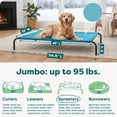 thumbnail image 3 of FurHaven Pet Products Elevated Cot Pet Bed - Capri Blue, Extra Large, 3 of 8