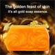 thumbnail image 2 of Jabón de manos Jabón de oro Jabón de 24 quilates Jabón de aceite Jabón de ducha y limpieza facial Jabón limpiador 100 g el jabón, 2 of 5