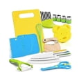 thumbnail image 1 of Toddler Kitchen Utensil Set - Toddler Safe Kitchen Knife Set For Real-life Cooking With Toddler Safe Plastic Knives - Kids Cutting Board 26-27s, 1 of 5