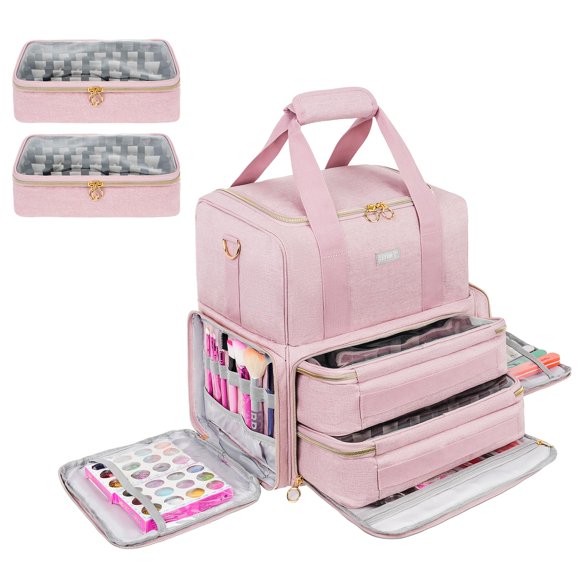 Organizador de esmaltes de uñas LEFOR·Z con capacidad para 80 botellas con lámpara de uñas