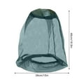 thumbnail image 2 of Mosquito Head Net for Insect Extra Large Fine Mesh Shield Fly Protections Gear for Backyard Camping Hiking Fishing Gardening Grey, 2 of 2