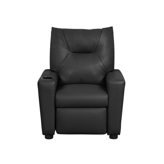 Miekor Furniture PVC Fabric Kids Recliner Chair with Cupholder, Black No3172