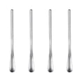thumbnail image 1 of 4pcs Stainless Steel Stirring Ice Spoon Ice Cream Spoons Cocktail Spoons Swizzle Stick (Short Handle, Silver), 1 of 8