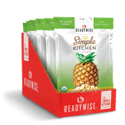 ReadyWise Simple Kitchen Organic Freeze-Dried Pineapples - 6 Pack
