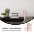 thumbnail image 2 of Shisuyan Light Yellow Miniature Chair Model for Decoration with Exquisite Details Synthetic Material Photo Props Small Size, 2 of 8