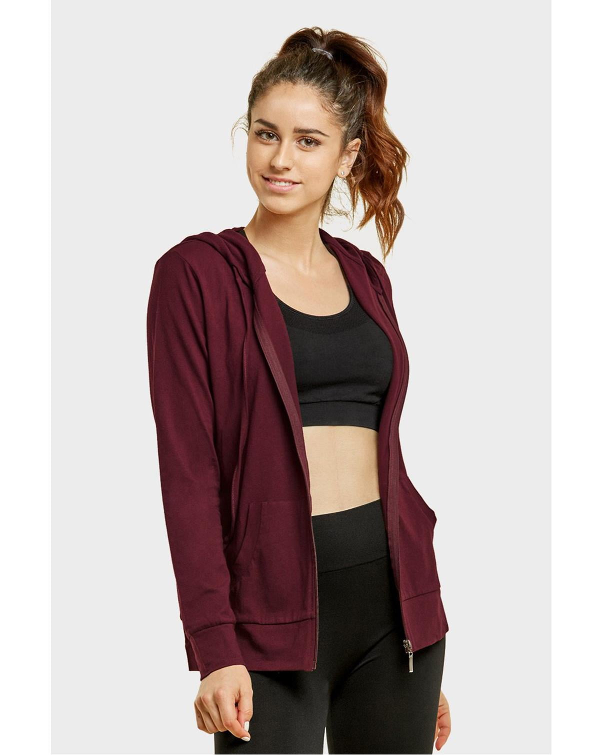 ladies maroon hoodie