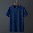 thumbnail image 4 of Camiseta deportiva de manga corta para hombre, ropa deportiva holgada de verano de secado rápido, camisetas transpirables de seda de hielo, camisetas deportivas para correr para hombre, 4 of 5