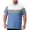 Blue, variant on GrmtClth Mens Big & Tall Elegant Contrast Stripe Sport Shirt Short Sleeve Collared Gentle Soft Casual Daily Apparel Light Gray 2XL