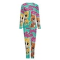 thumbnail image 6 of Super Kitties Women's Pajama Sets Long Sleeve Pajamas Top And Pants Sleepwear Nightwear Soft Pjs Lounge Sets, 6 of 8