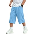 thumbnail image 2 of Wovilon Unisex Kids Knee Length Shorts with Elastic Waistband and Side Pockets, Relaxed Fit Solid Color Activewear for Summer Vacation and Daily Play, 2 of 9