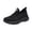 Black, variant on Willtoo Orthopedic Womens Breathable Knit Mesh Sneakers Lightweight Soft Platform Casual Walking Shoes Non Slip Comfort Slip On Athletic Trainers