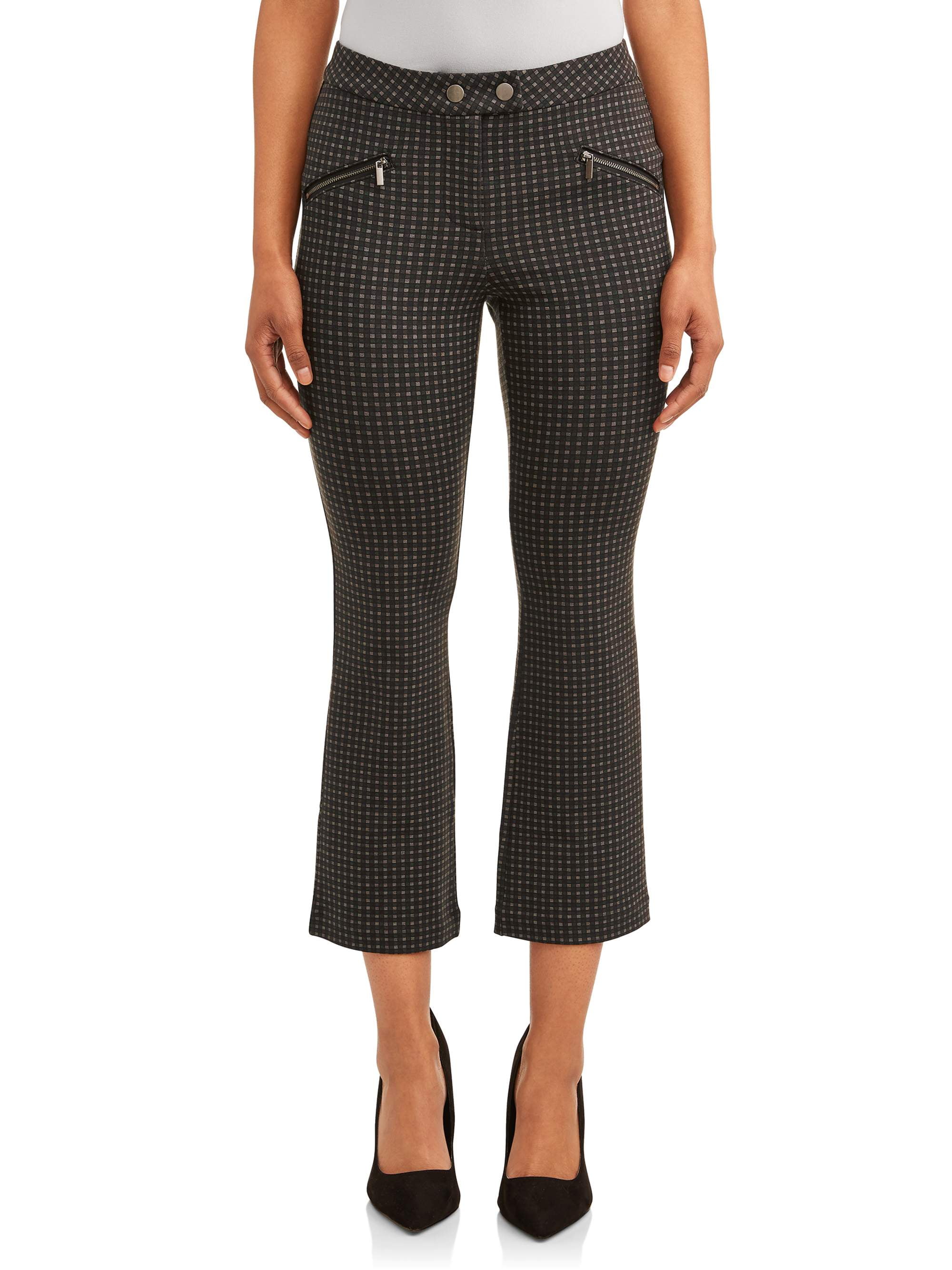 Time and Tru Women's Ponte Capri Pant - Walmart.com