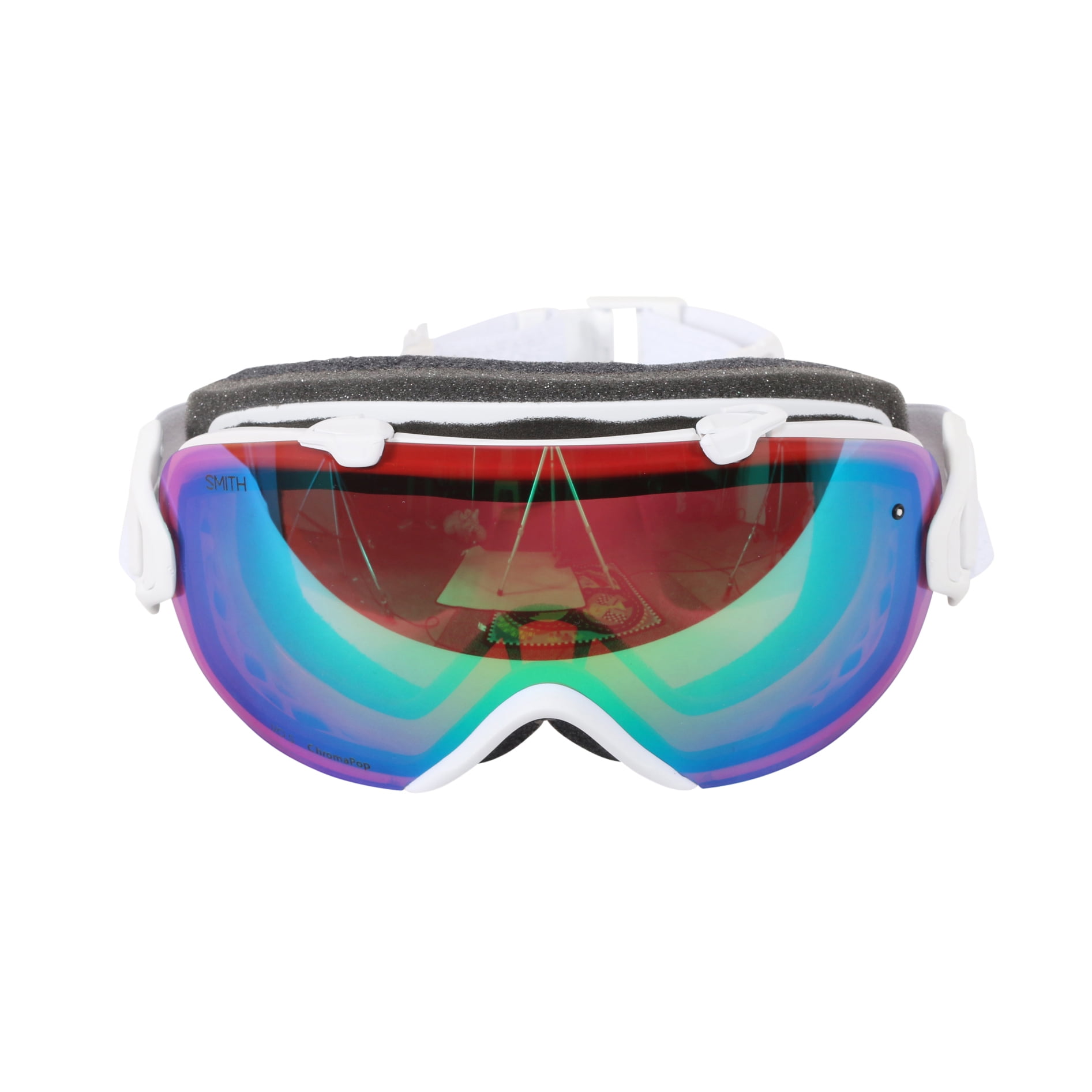 Smith Optics White Mosaic ChromaPop Everyday I OS Interchangeable Snow Goggles by Smith Optics