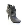 Pre-owned|Rock & Republic Womens Studded Suede Booties Grey Size 38 8