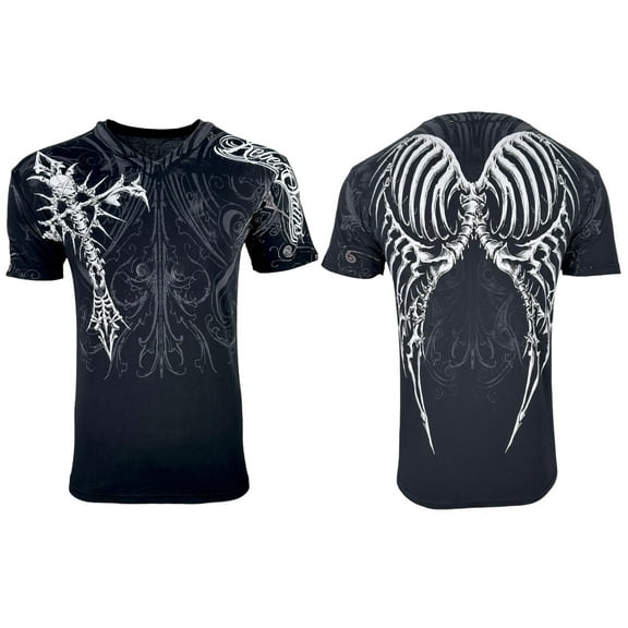 Rebel Saint by Affliction Men's T-Shirt Fracture