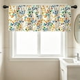 thumbnail image 5 of Aoznliie Valance, Colorful Leaves Washable Light Filtering Valance Curtain for Kitchen Window, 54x18 inch 1 Panel Rod Pocket Curtain for Dining Room, 5 of 7