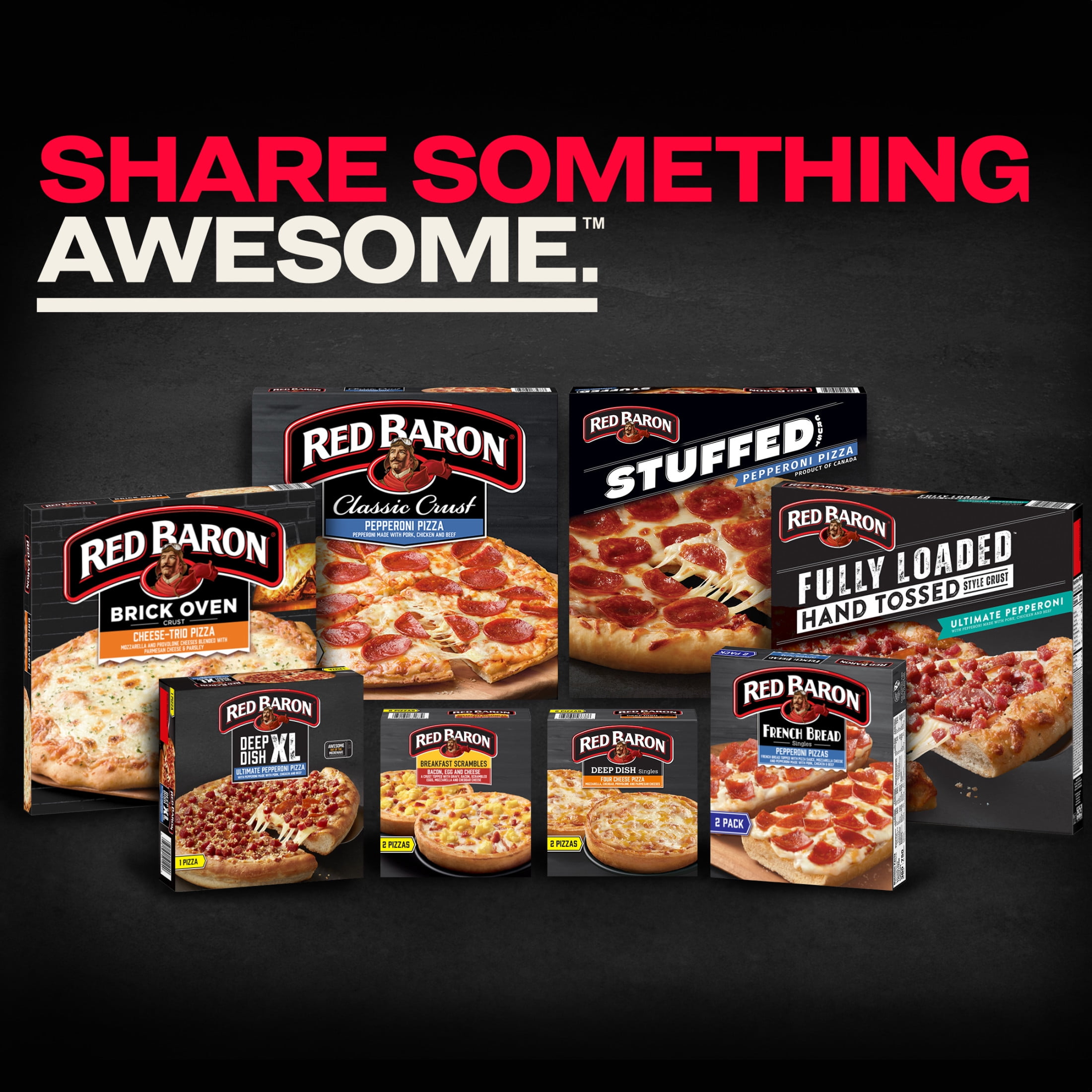 Red Baron Pepperoni Brick Oven Frozen Pizza, 17.89 oz - Walmart.com