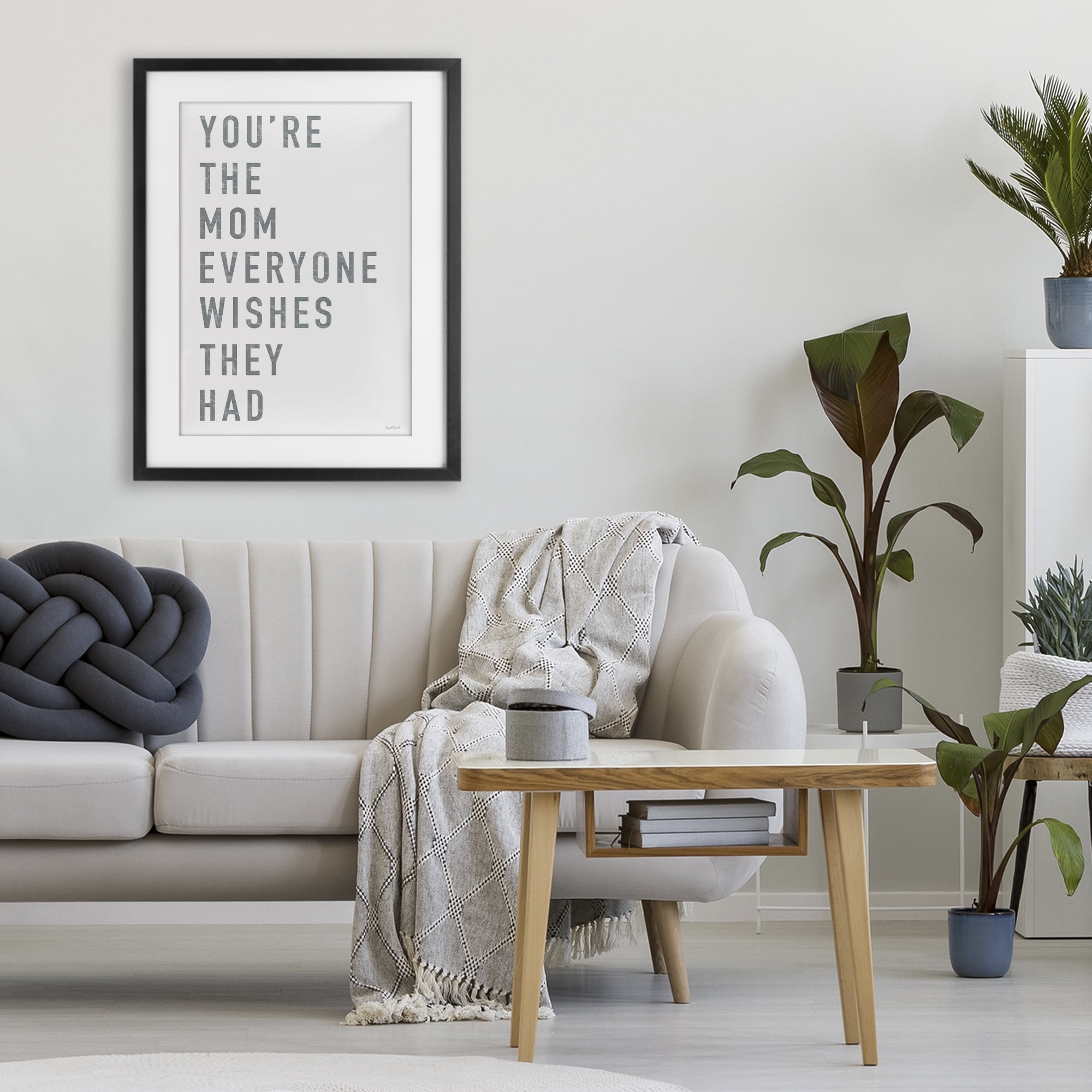 Stupell Industries Mother Appreciation Quote Black Framed Print Under Glass, design by Elizabeth Tyndall