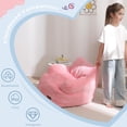 thumbnail image 3 of Puf MAXYOYO de peluche para niños pequeños, color rosa, 3 of 8