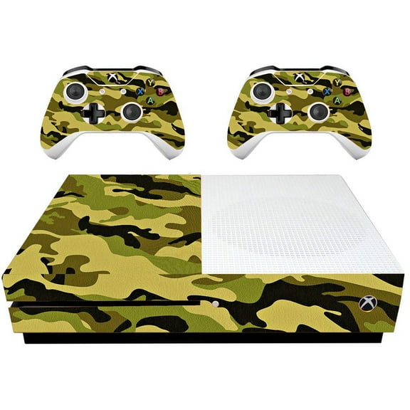 VWAQ Camo Skin For Xbox One Slim Console and Controllers Woodland Camouflage Wrap To Fit Xbox One S - XSGC13 [video game]