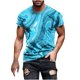 thumbnail image 1 of Camisas de Manga Larga para Hombres Blusa de Cuello Redondo de Impresión Cómoda, Camisa Casual de Poliéster para Uso Diario, de Fiesta Y de Primavera de Verano, 1 of 5