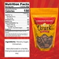 thumbnail image 2 of OZARK NUT ROASTERS, Cinnamon-coated Pecans, Flavored Snack Nuts with Cinnamon Spice, World-Class Gourmet Candied Peanuts in Resealable Pack (14 oz), 2 of 5